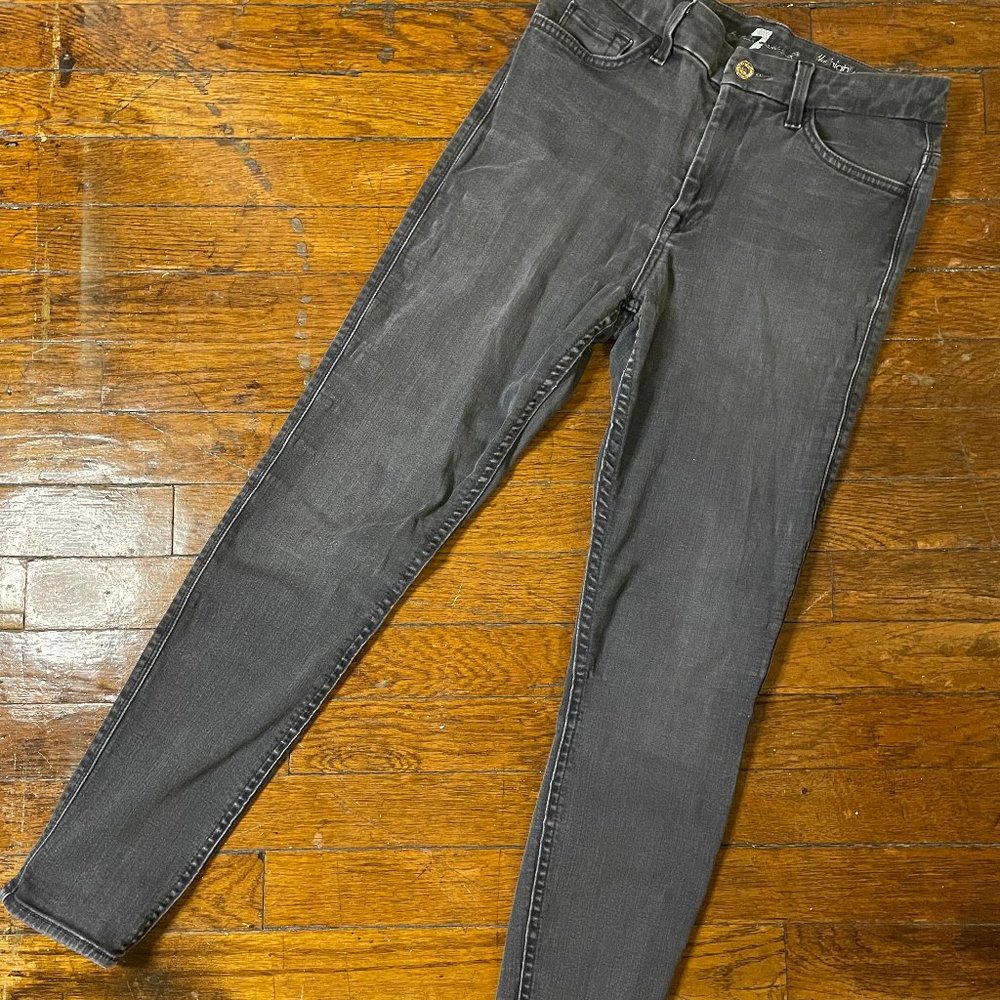 "The High-Waist Ankle Skinny" Stretch Denim by Seven For All Mankind